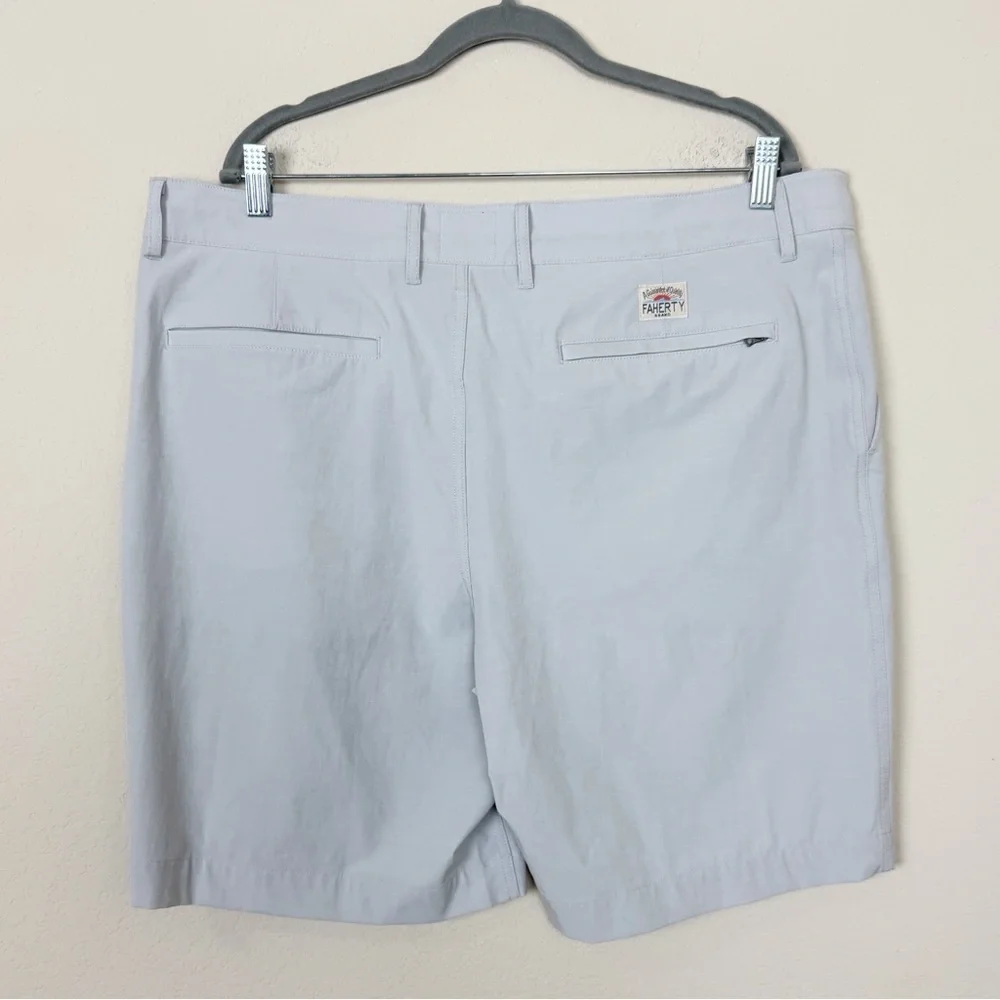 Faherty Men’s All Day 9” Shorts | Ice Grey | Size 38”